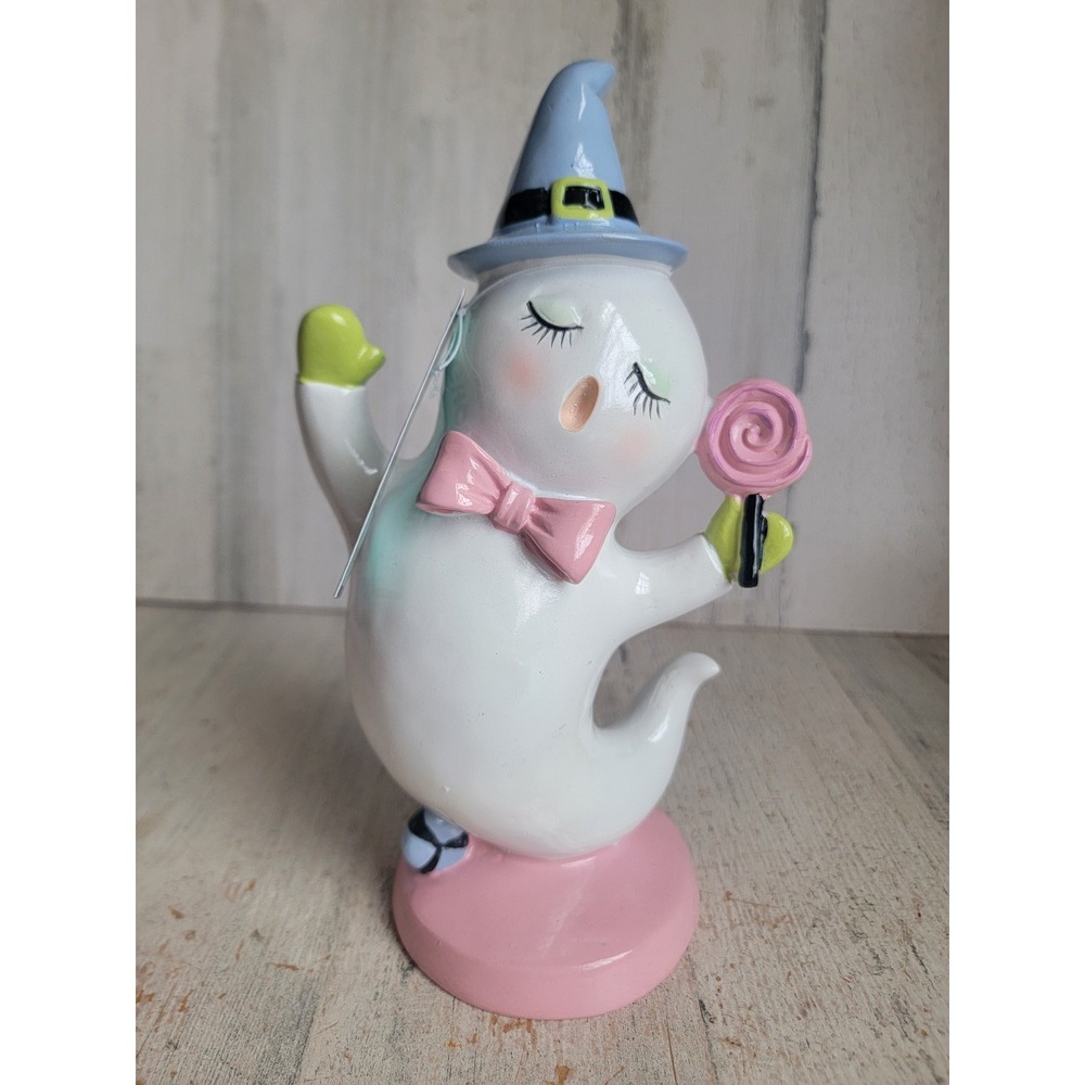 Ghoulish NEW pastel ghost candy lollipop witch Halloween home decor
